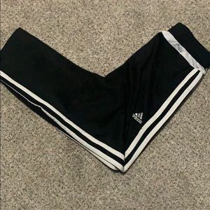 Black & White Adidas Training Pants